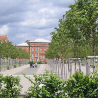 Neuer Stadtpark auf dem Gelände der ehemaligen William-O.­ Darby-Barracks in der Südstadt von Fürth