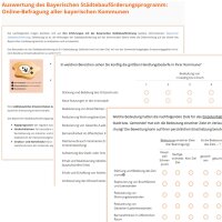 Auszug aus dem Fragebogen zur Auswertung des Bayerischen Städtebauförderungsprogramms