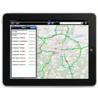 Kostenloses Verkehrsinformations-App für iPhone und iPad