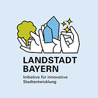 Logo des Modellprojekts LandStadt Bayern